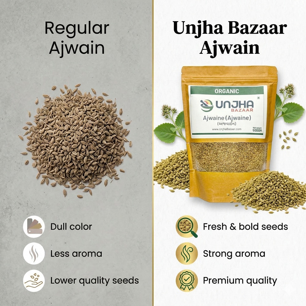 unjha-bazaar-ajwain-vs-regular